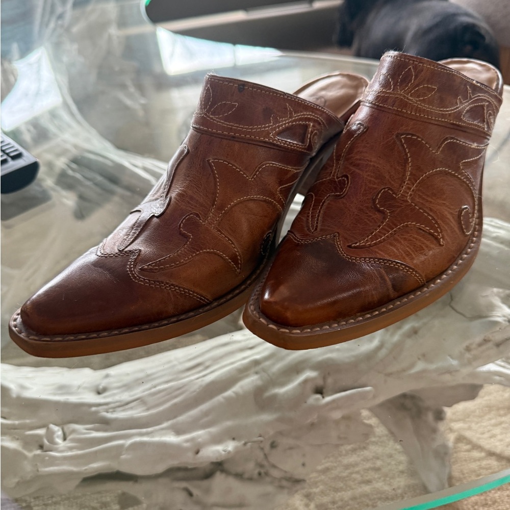 Durango Brown Leather Mules - Picture 5 of 5